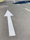 Traffic Flow Line Marking with Arrows by Linemarking and Signs WA