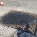 During Image of Asphalt Carpark Repair at Carnes Hill Marketplace, NSW