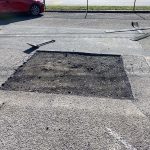 During Image of Asphalt Carpark Repair in Kingsgrove, NSW