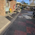 Before Image of Asphalt Trench Repair at Katoomba North Public School, NSW