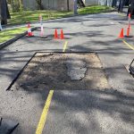 During Image of Cut and Replace Asphalt Patch Repair for Janus International Australia in Blaxland, NSW