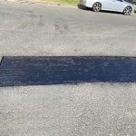 During Image of Asphalt Road Repair at Complete Metal Industries in Ingleburn, NSW