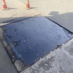 During Image of Asphalt Patch Repair for the Hunts Hotel in Liverpool, NSW