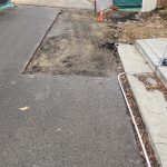 Before Image of Asphalt Patch Repair for Cyclo Group in Allambie Heights, New South Wales