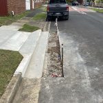 Before Image of Asphalt Trench Repair / Concrete Edge Repair in Concord, New South Wales