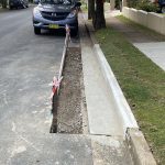 Before Image of Asphalt Trench Repair / Concrete Edge Repair in Concord, New South Wales