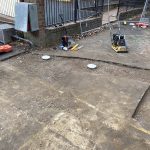 During Image of Asphalt Trench Reinstatement for Mr Water Plumbing Services Pty Ltd at Glebe Public School, New South Wales